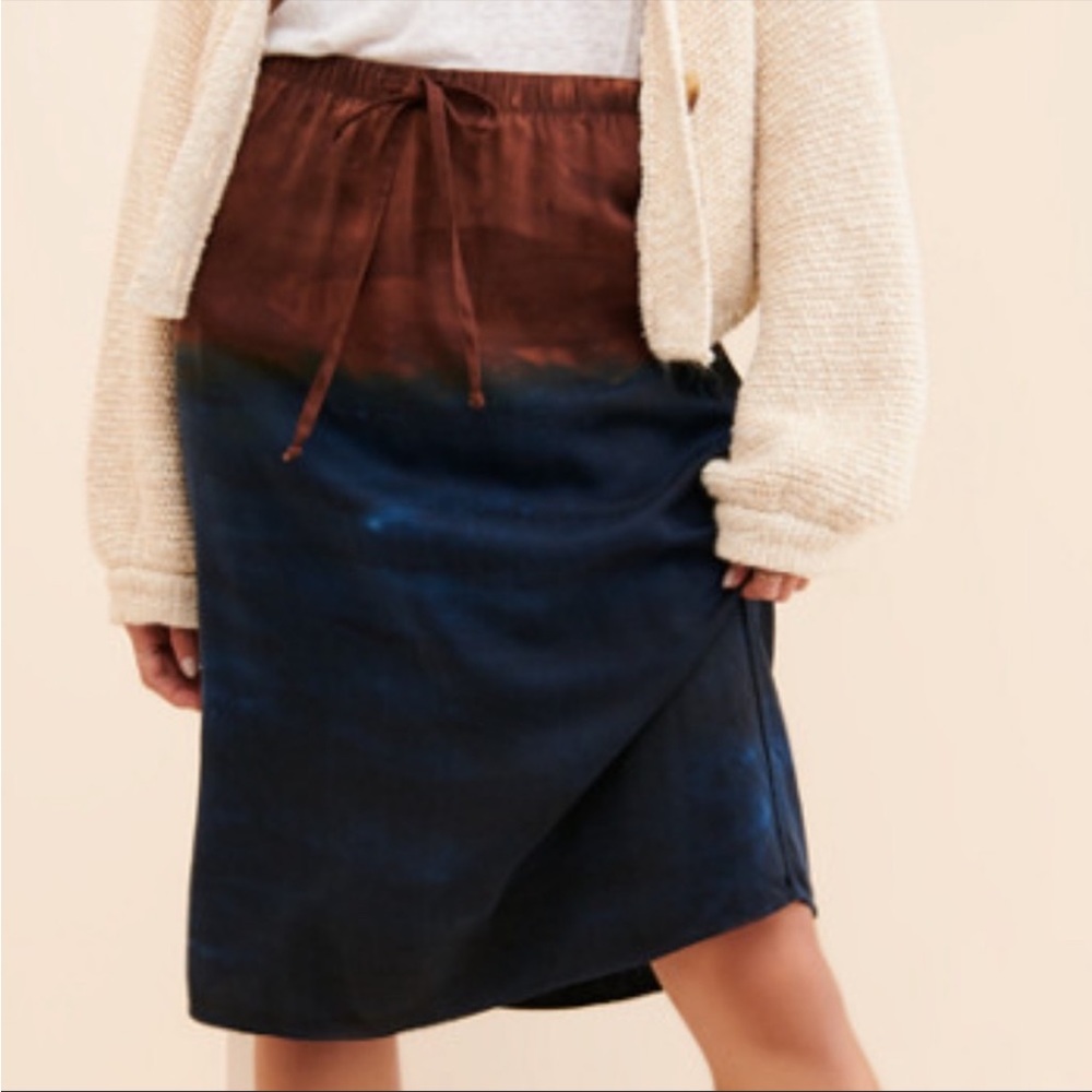 ANTHROPOLOGIE | Cloth & Stone | Kira Tie-Dye Midi Skirt | NWT